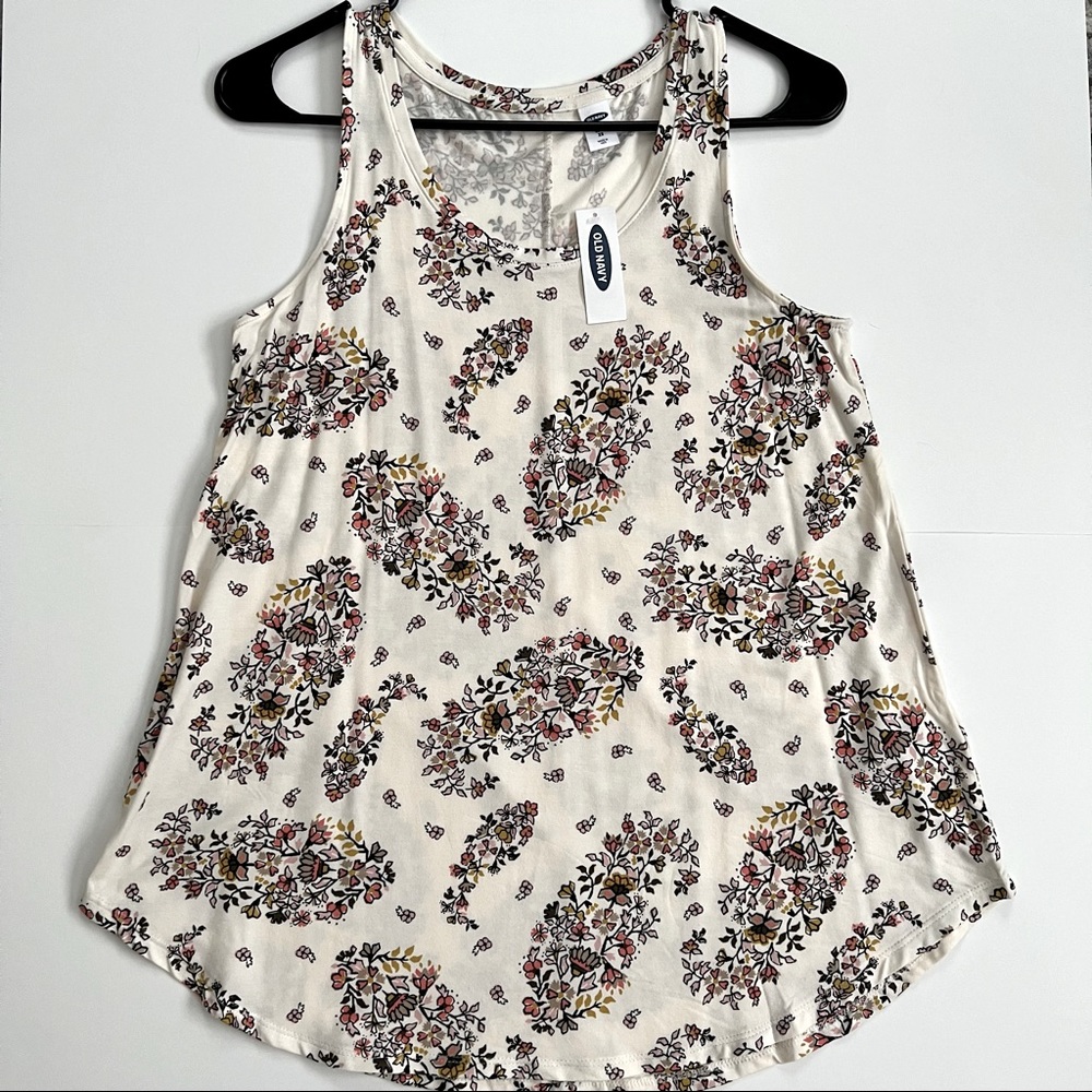 Old Navy Luxe Floral Tank Top